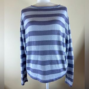 Nordstrom Signature Linen Silk Lightweight Knit Striped Sweater